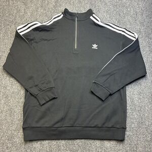 Adidas Adicolor Trefoil Quarter Zip Sweatshirt Large